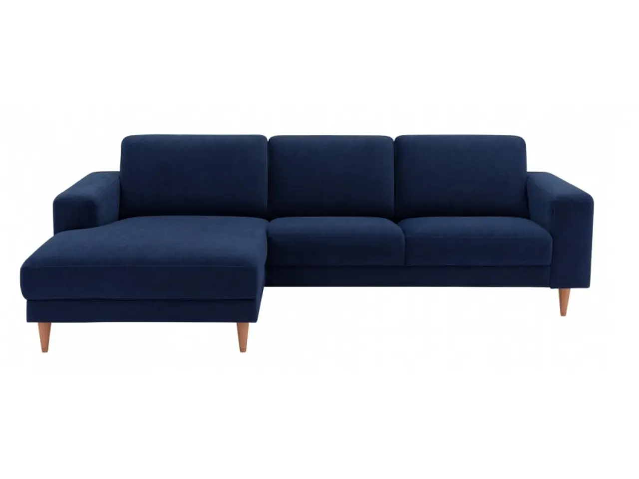 Billede 1 - Hjort Knudsen Hadsten chaiselong sofa Venstrevendt - Midnight blue Velour