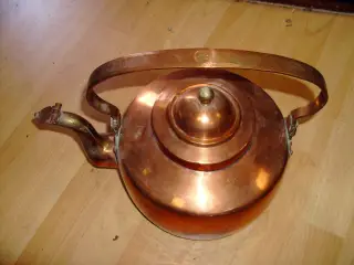 Antik dansk kobber kedel fra 1800-tallet