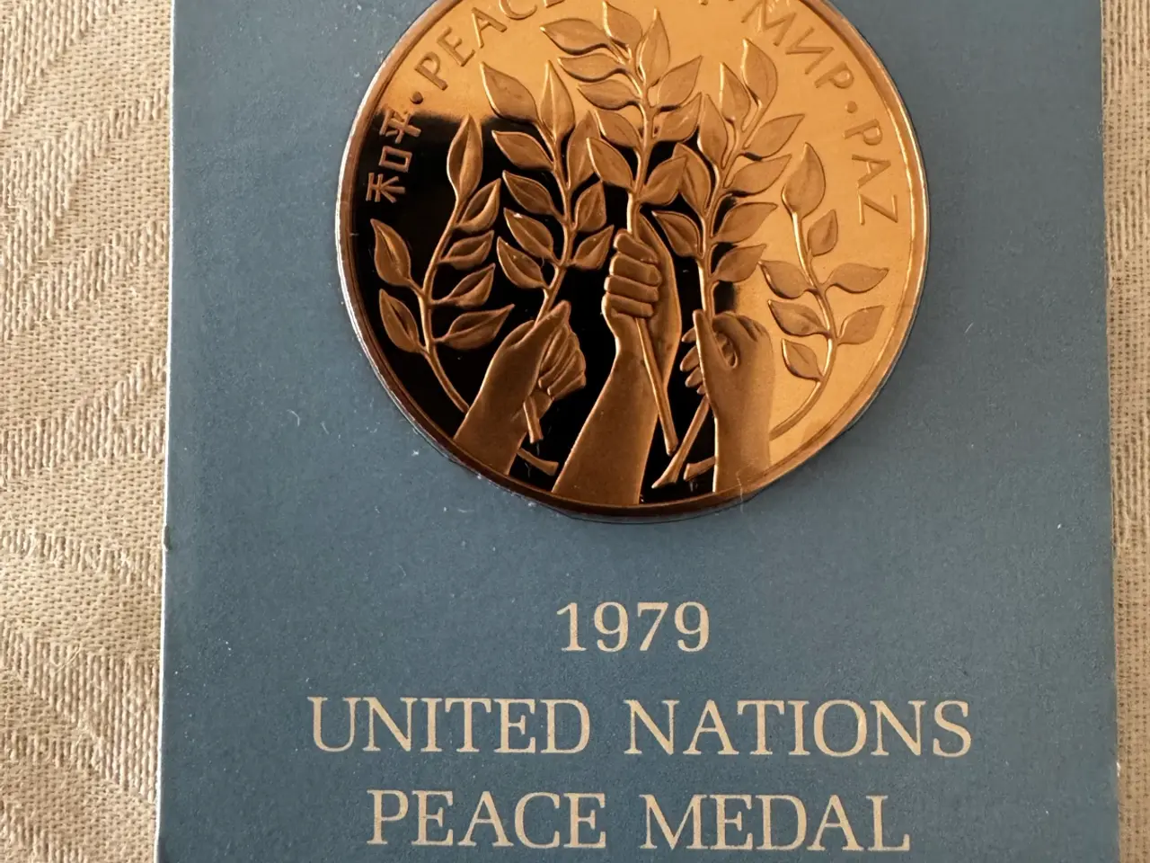 Billede 1 - FN United Nations Peace Medal 1979 bronzemedalje