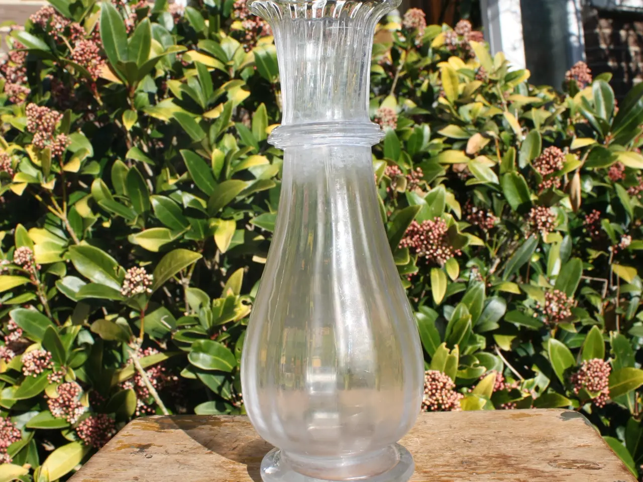 Billede 12 - Gammel mundblæst hyacintglas
