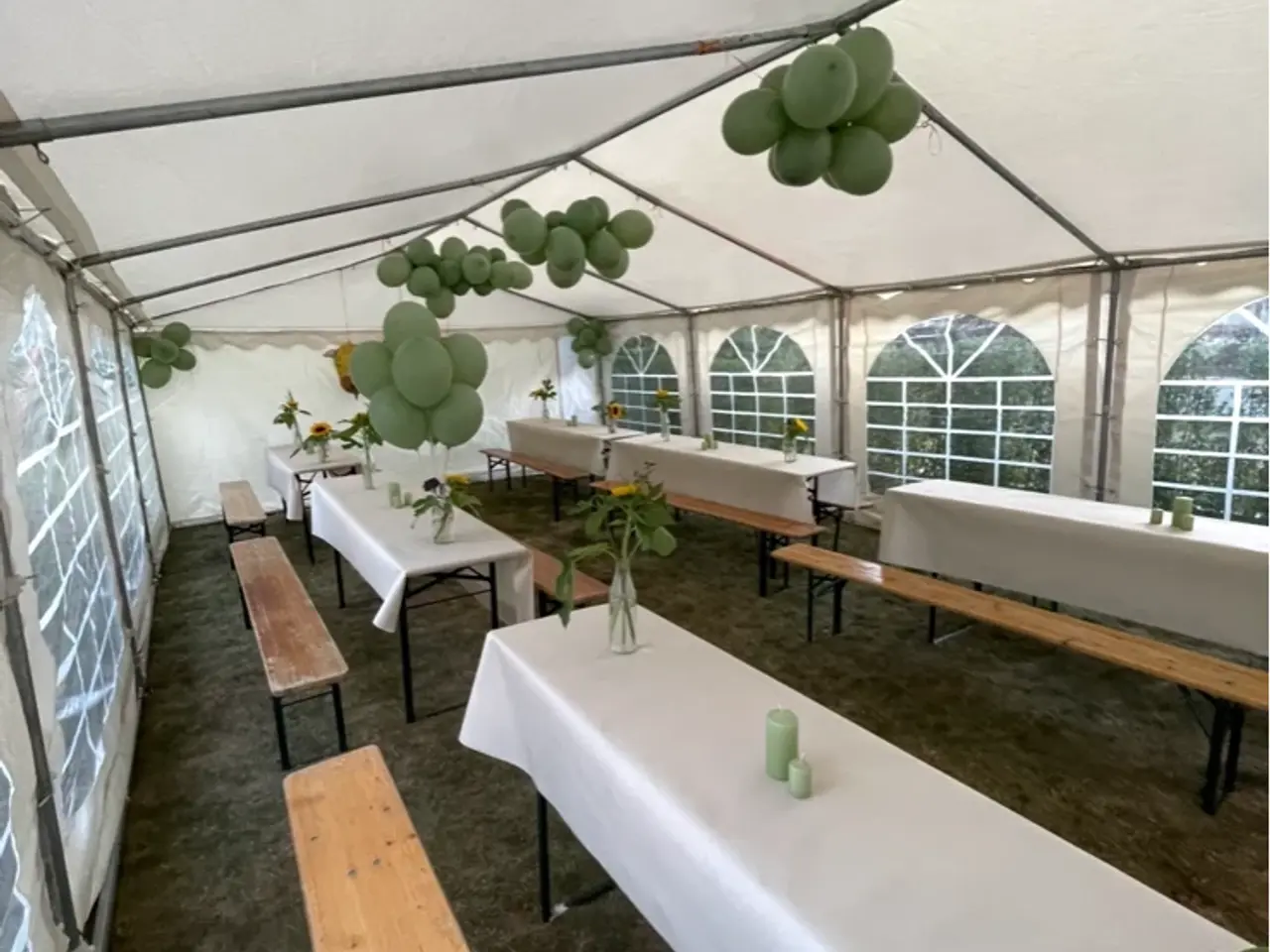 Billede 3 - Festtelt 5x10 m inkl. opsætning – kun 3.499 kr.