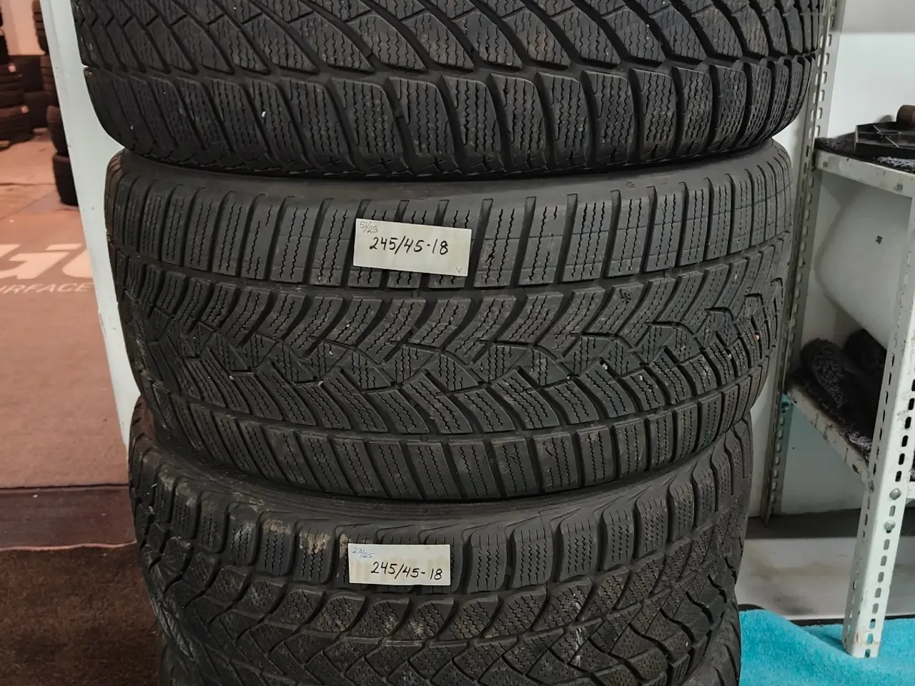 Billede 1 - 4 stk 245/45-18 Vinterdæk 💸❄️