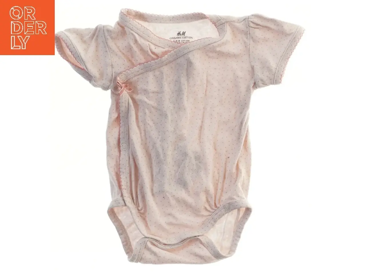 Billede 1 - Lyserød bodystocking til baby fra H&M (str. 68)