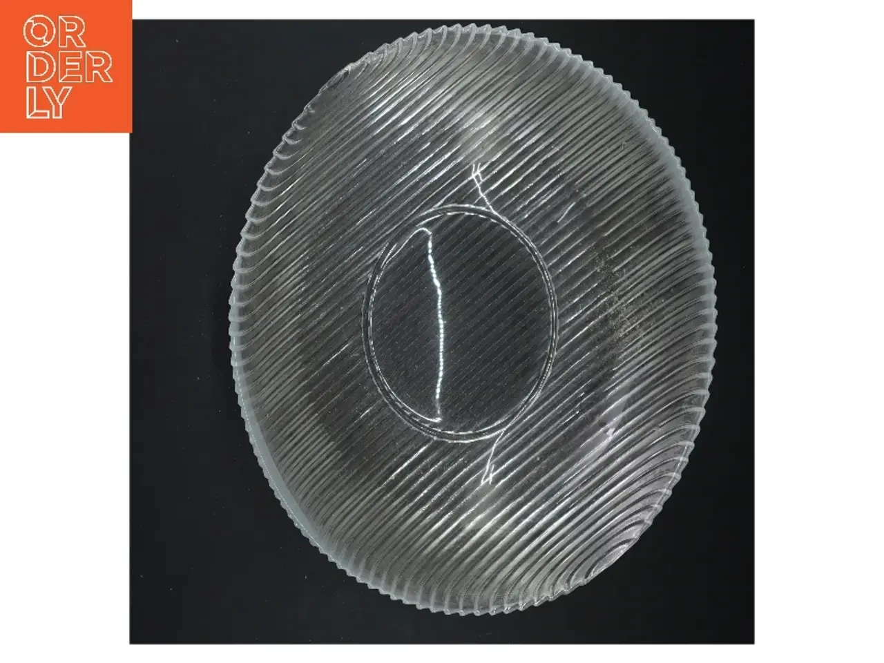 Billede 2 - Rillet glasskål (str. Ø 28 cm)