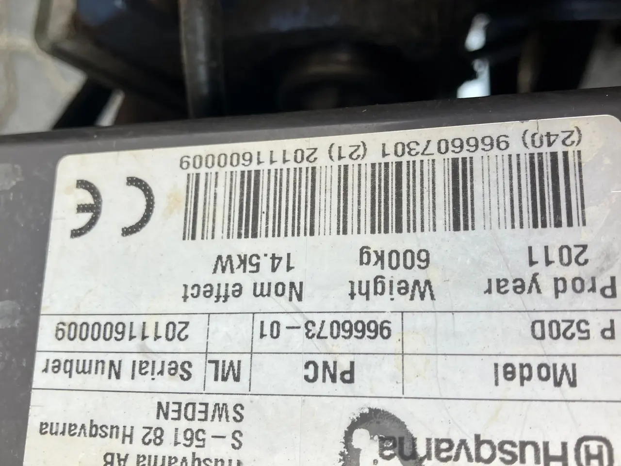 Billede 9 - Husqvarna P 520D Husqwarna P520D 4WD Servo