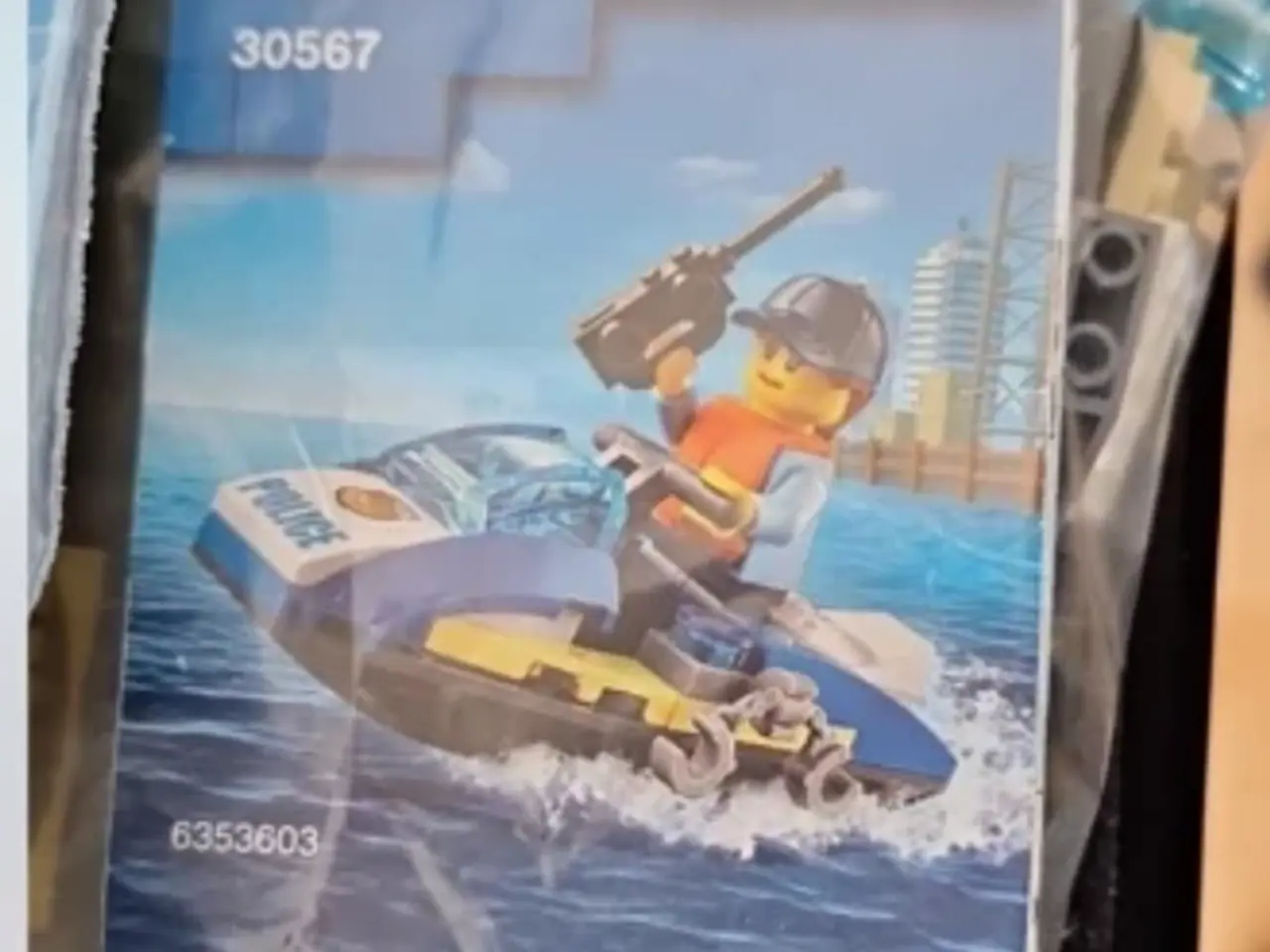 Billede 2 - LEGO City Politi Jetski Legetøjsæt 30567