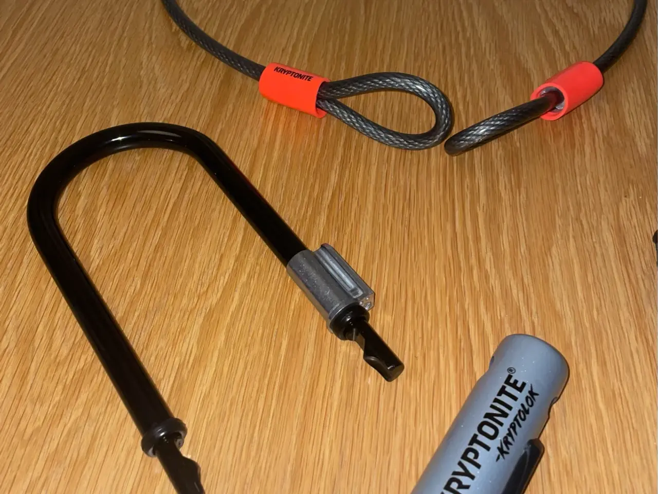 Billede 4 - Kryptonite bøjlelås med wire - Kryptolok Mini 7