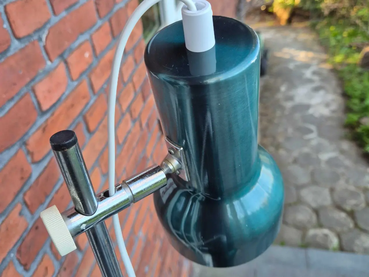 Billede 5 - Retro gulvlampe i sjælden gyldengrøn farve