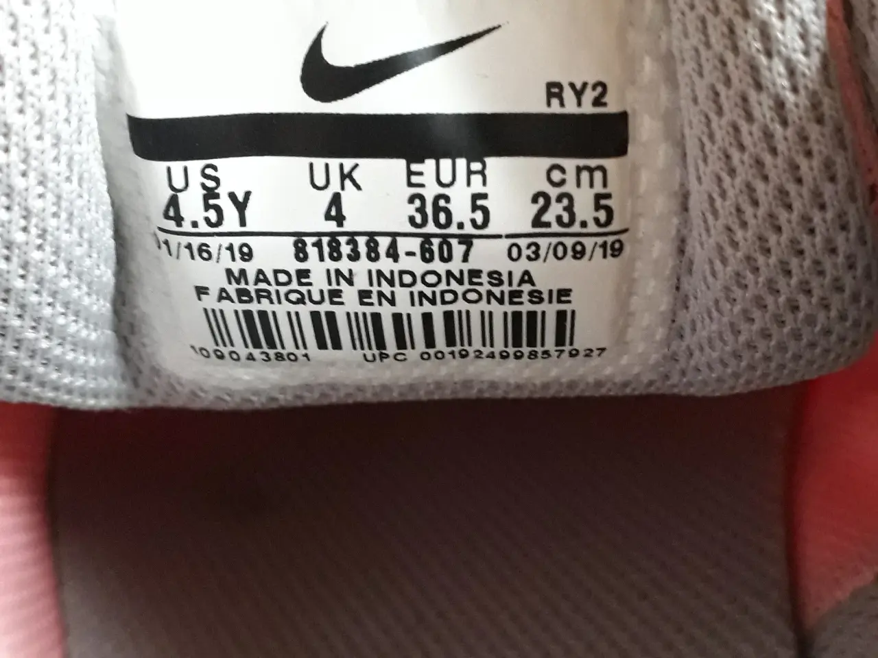 Billede 6 - Nike sneakers / indendørssko str. 36