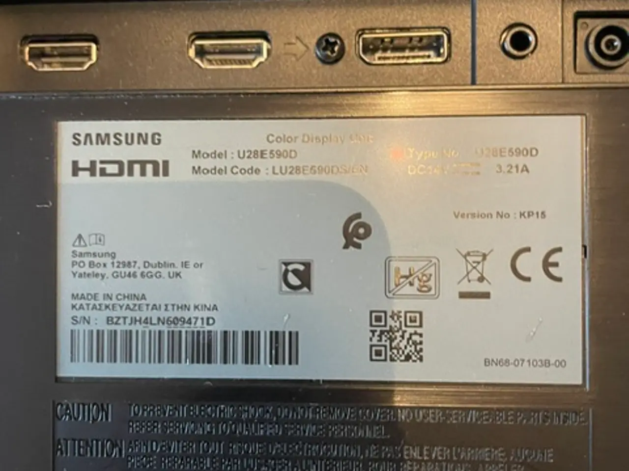 Billede 3 - Samsung U28E590D 28" widescreen-skærm