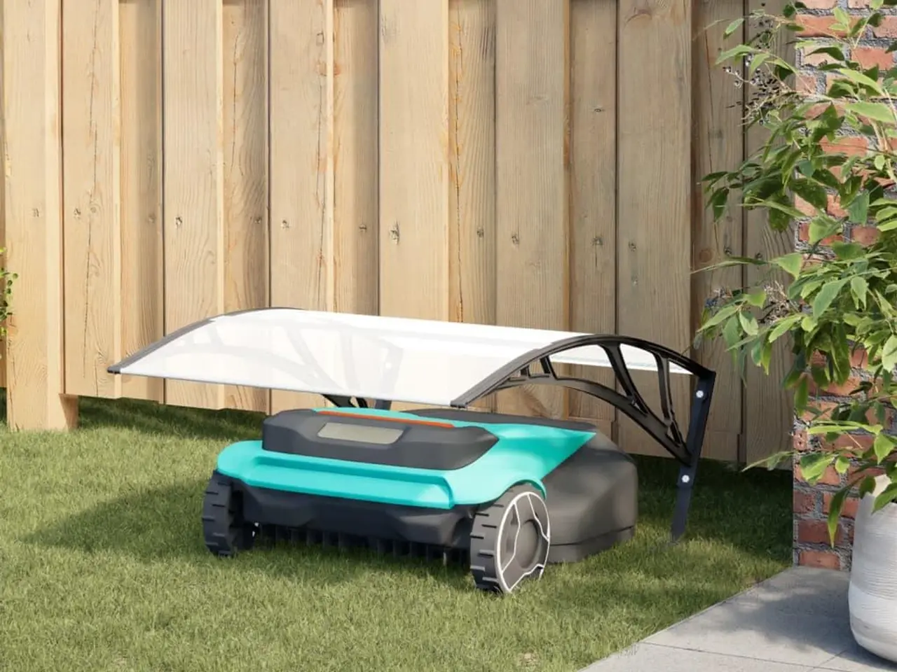 Billede 1 - Robotplæneklipper garage - sort, 80 × 101 × 46 cm