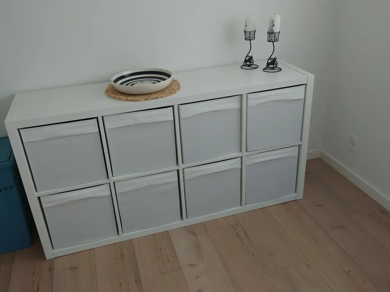 Billede 1 - Ikea reol m/ stofskuffer