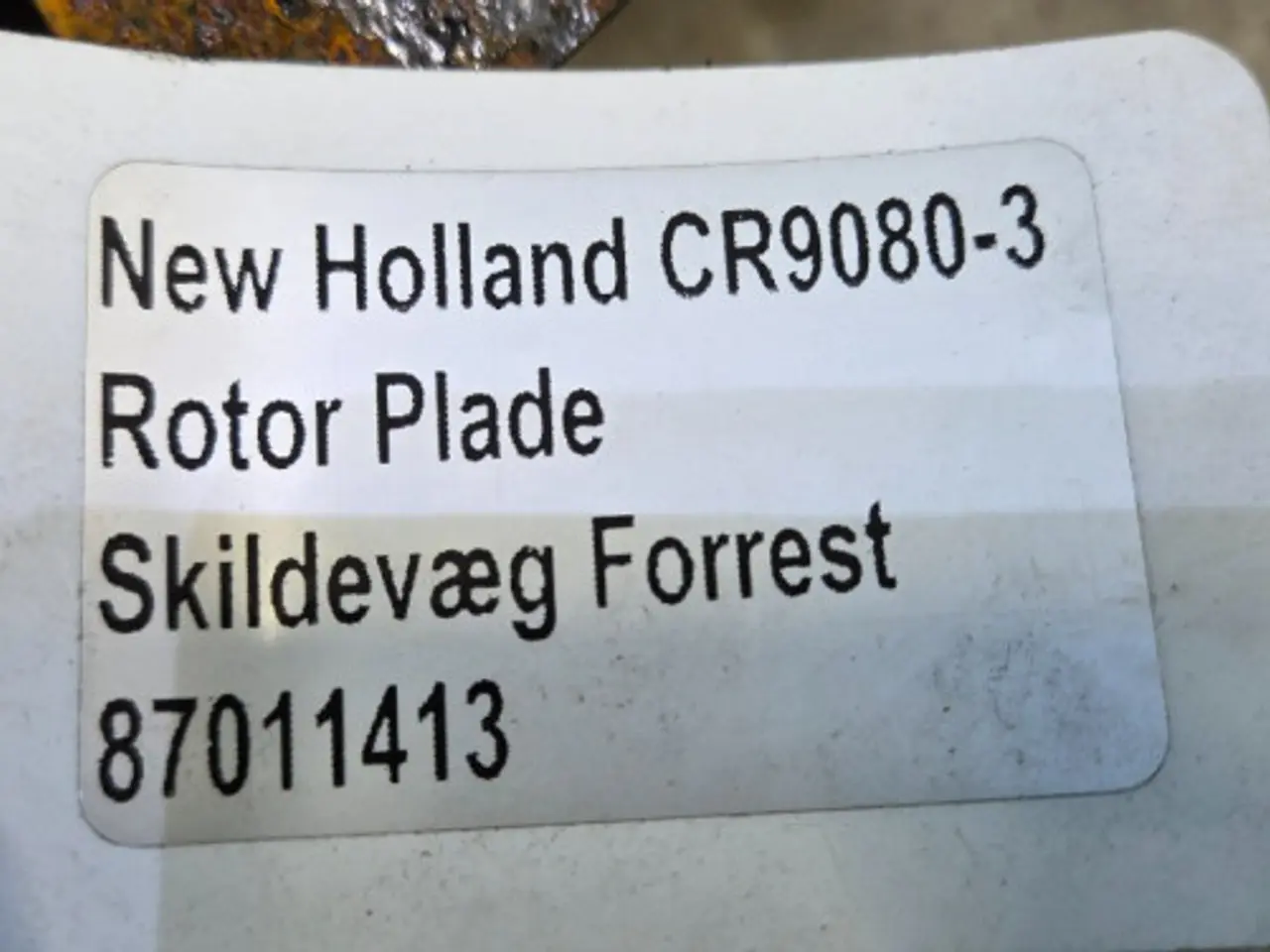 Billede 12 - New Holland CR9080 Plade 87011413