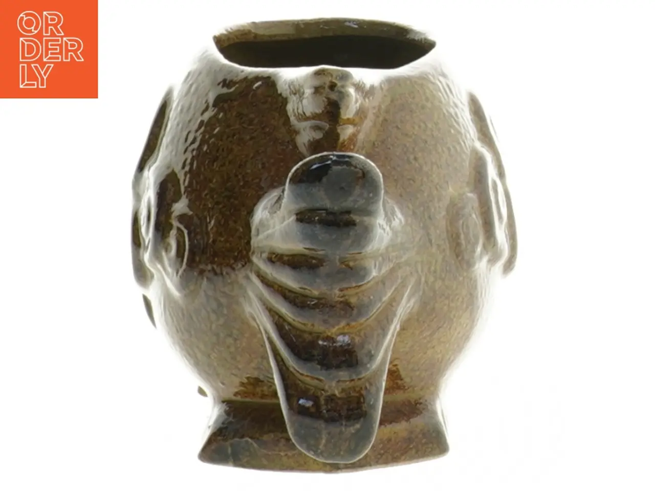 Billede 3 - Keramik fiske vase (str. 14x7,5 cm)