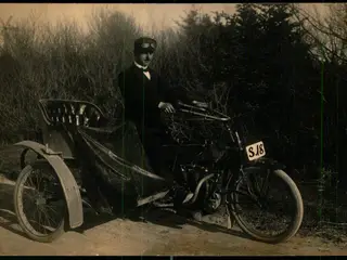 Motorcykel S. 18 - Fotokort A. Charling u/n - Thisted