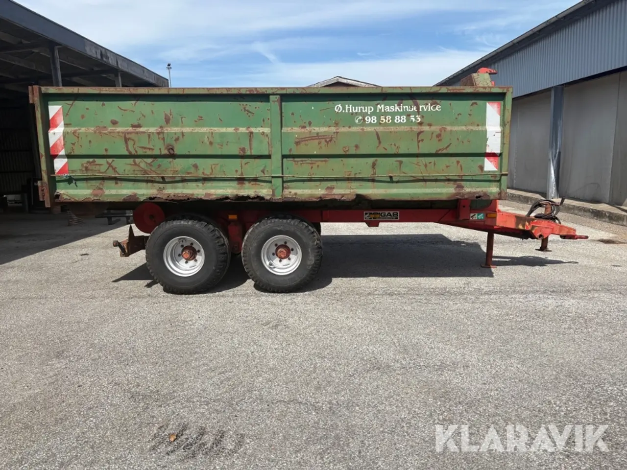 Billede 4 - Kroghejsevogn med container Vaxlar VV 7-10