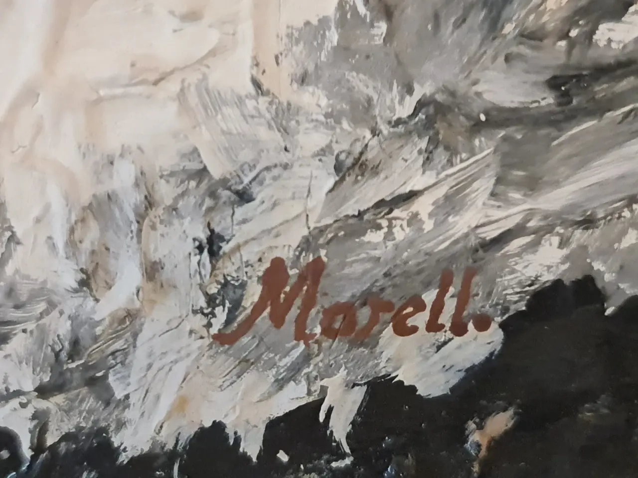 Billede 3 - Originalt landskabsmaleri signeret Morell