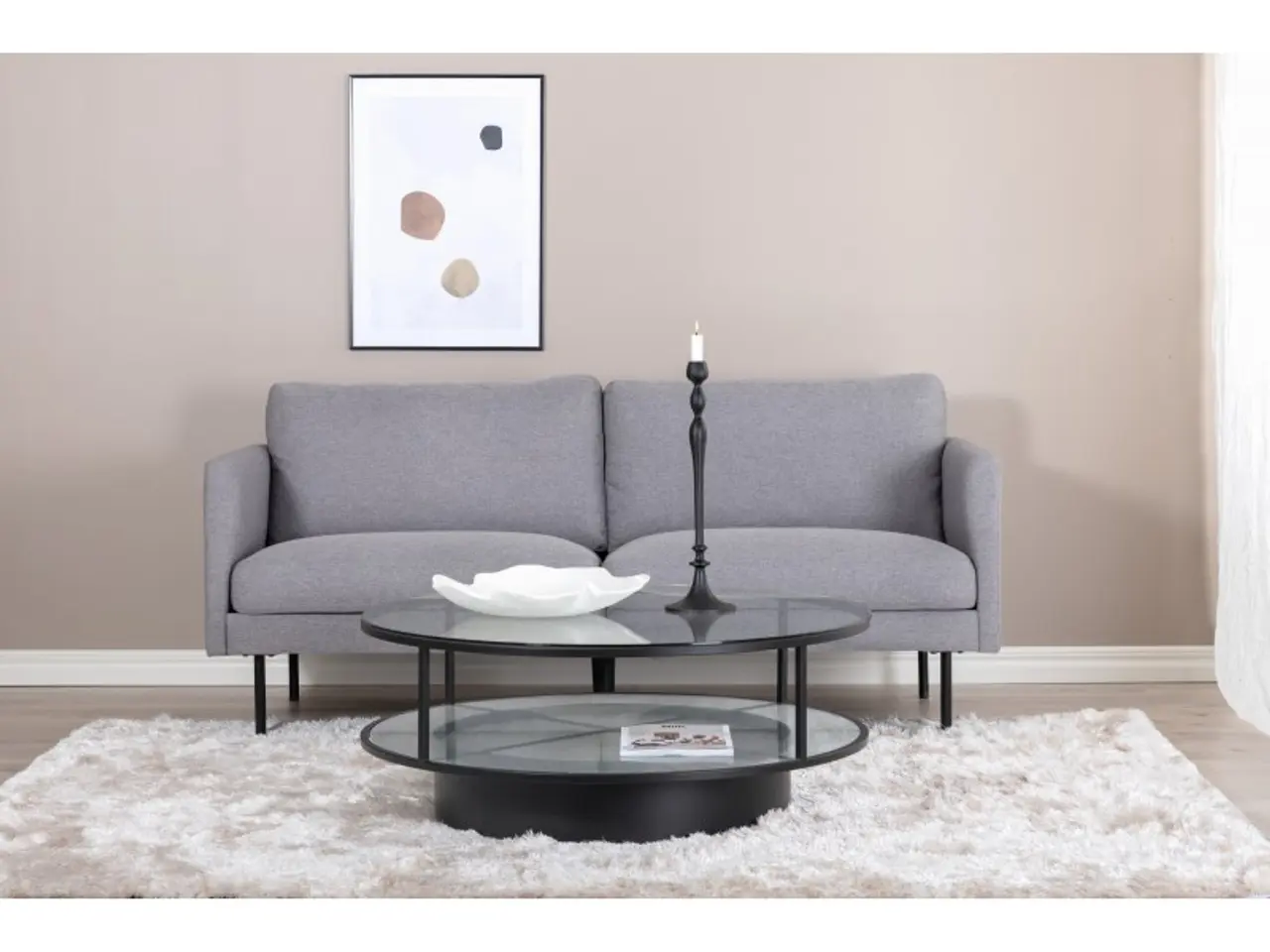 Billede 8 - Zoom 2 personers Sofa  - Sort og Grå
