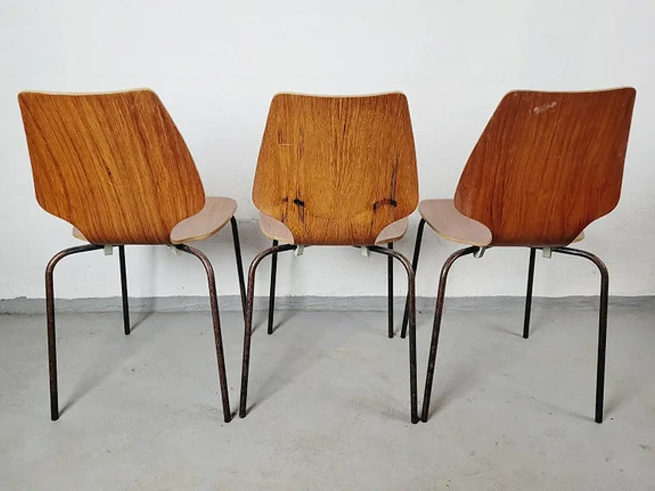 Billede 2 - ⭐️- 3 stk. Retro Skalstole i Teaktræ