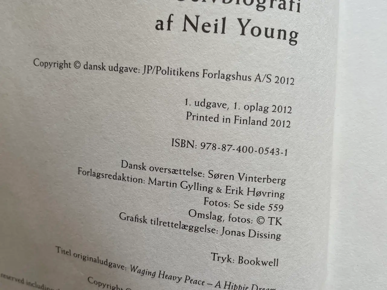 Billede 3 - Neil Young Selvbiografi
