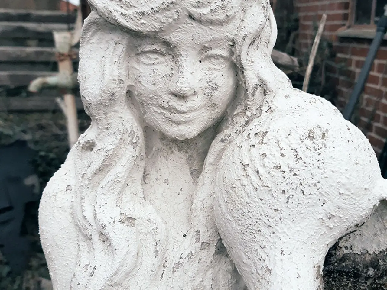 Billede 4 - Vintage havefontæne/springvandsfiguren.