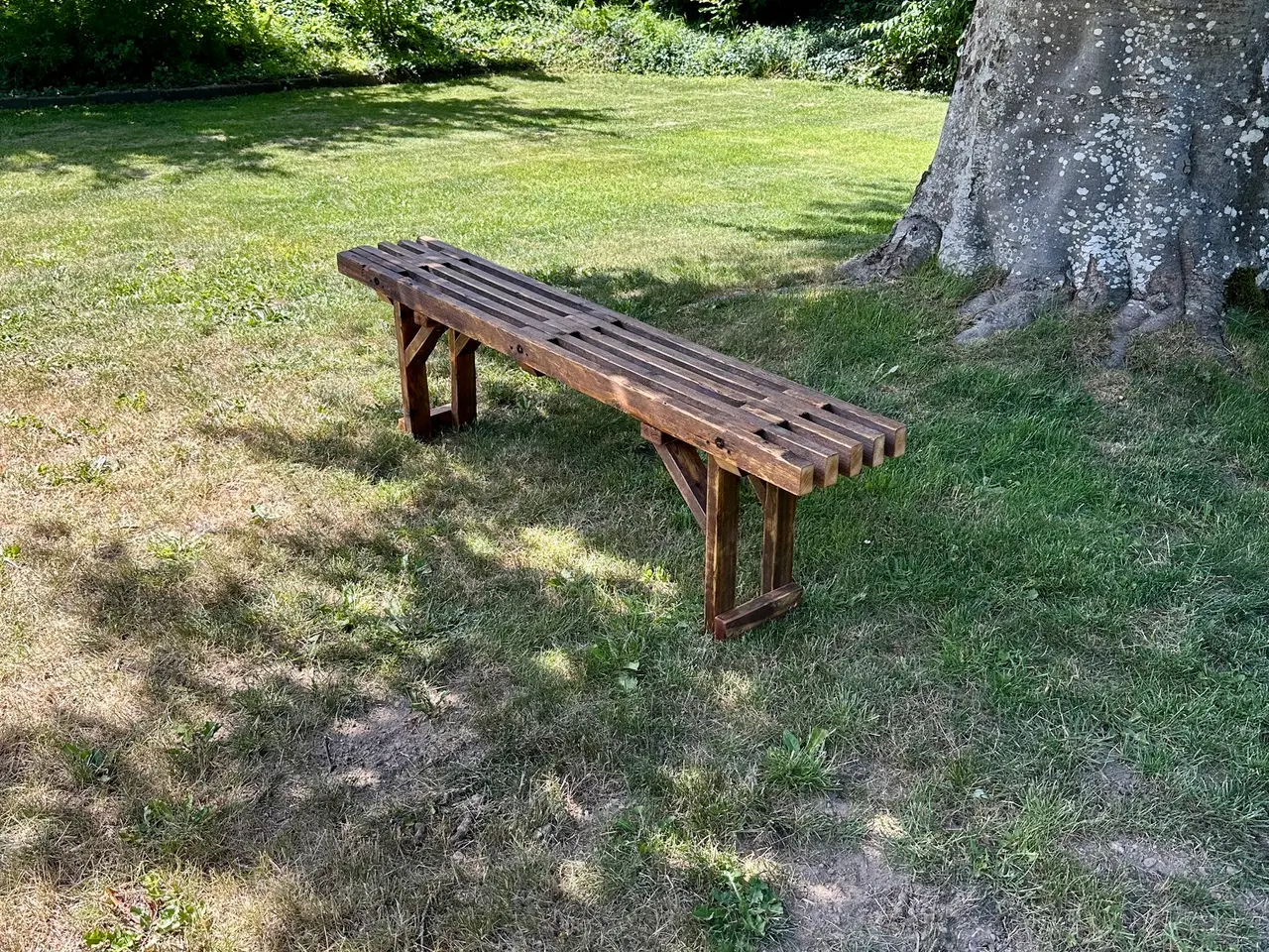 Billede 2 - Håndlavet designerbænk i genbrugstræ