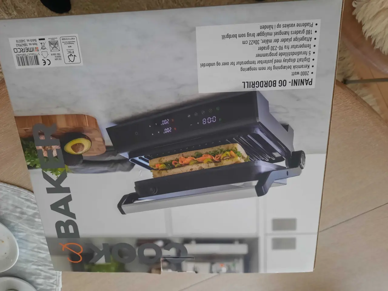 Billede 1 - Ny el bordgrill i kasse