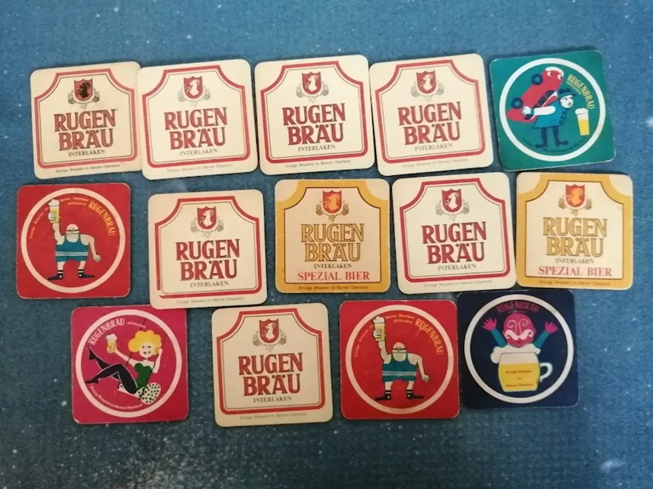 Billede 2 - Rugenbrau Interlaken Øl Coastere 14stk Rugenbra