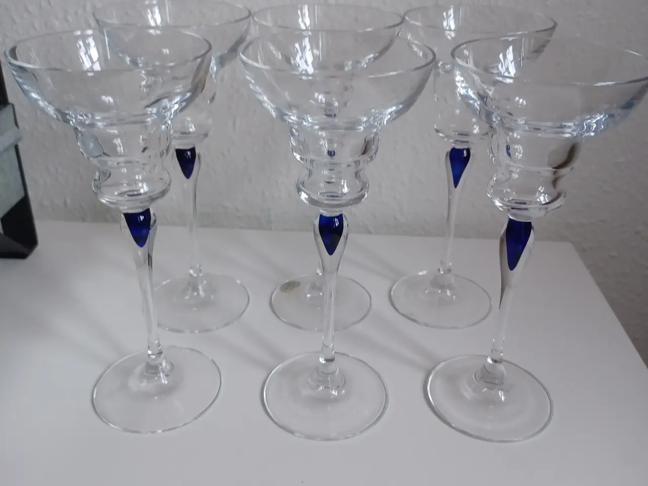 Billede 11 - 94 stk Blå Safir krystal glas