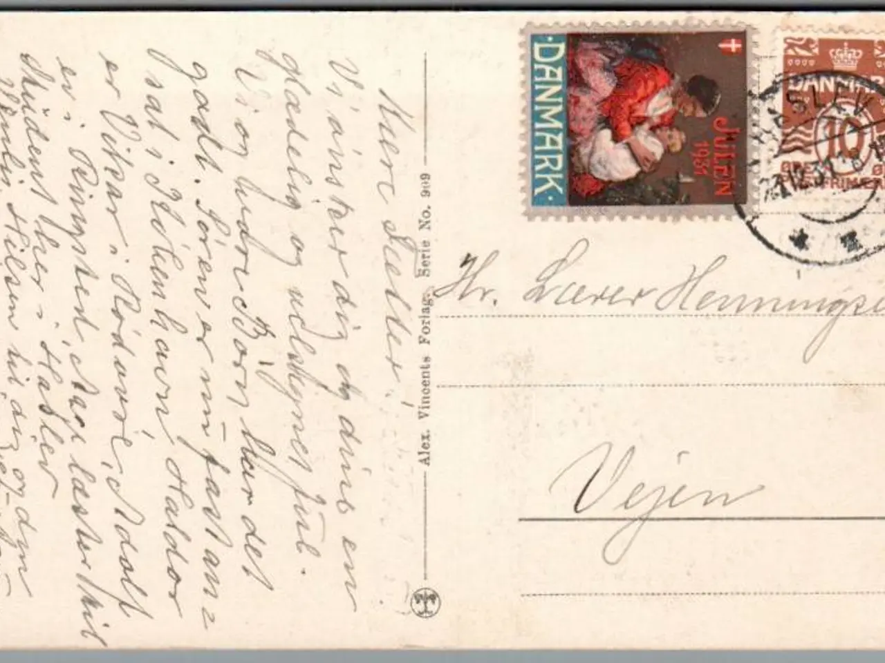 Billede 1 - Julemærke 1931 på Postkort
