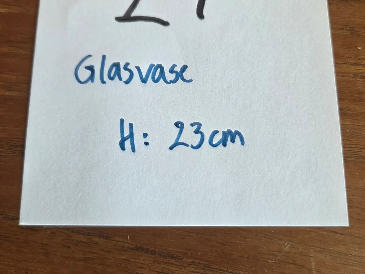 Billede 7 - Glasvase med snoet mønster, H: 23 cm