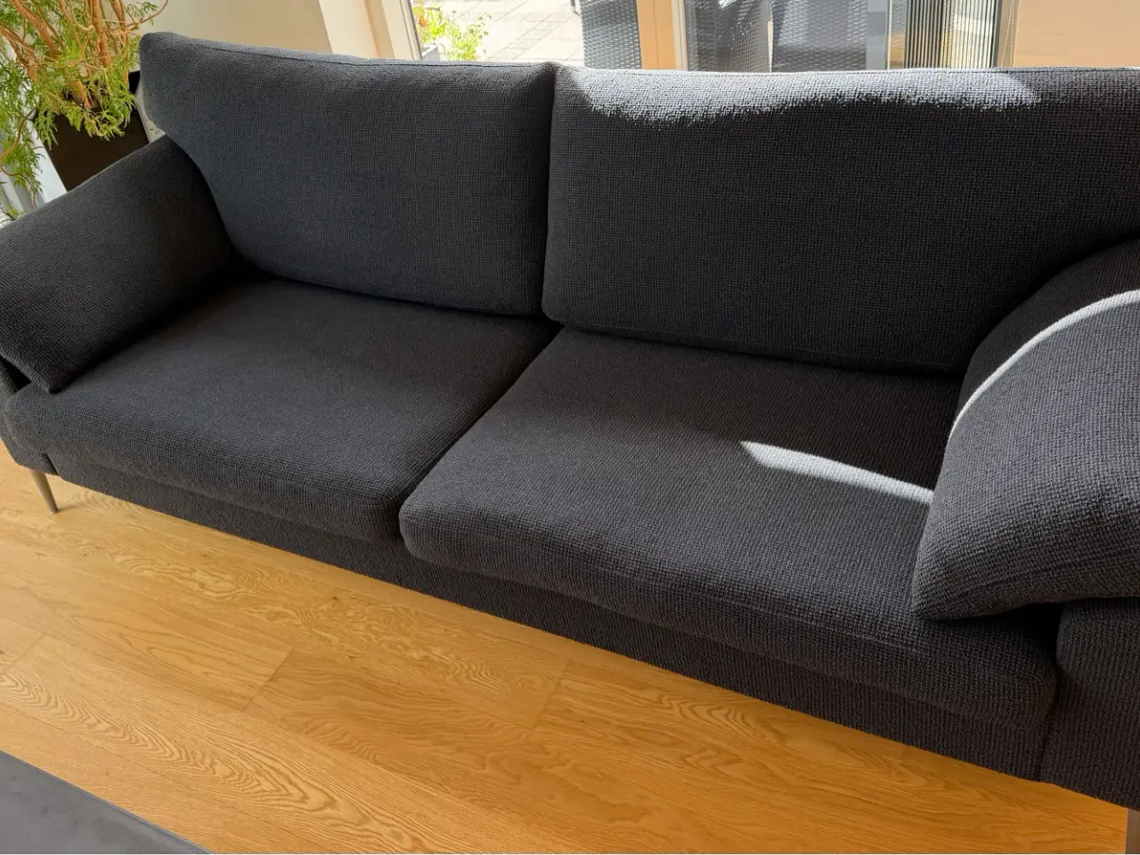 Billede 2 - 3 pers. sofa med puf, Søren Lund SL 329, koksgrå, 