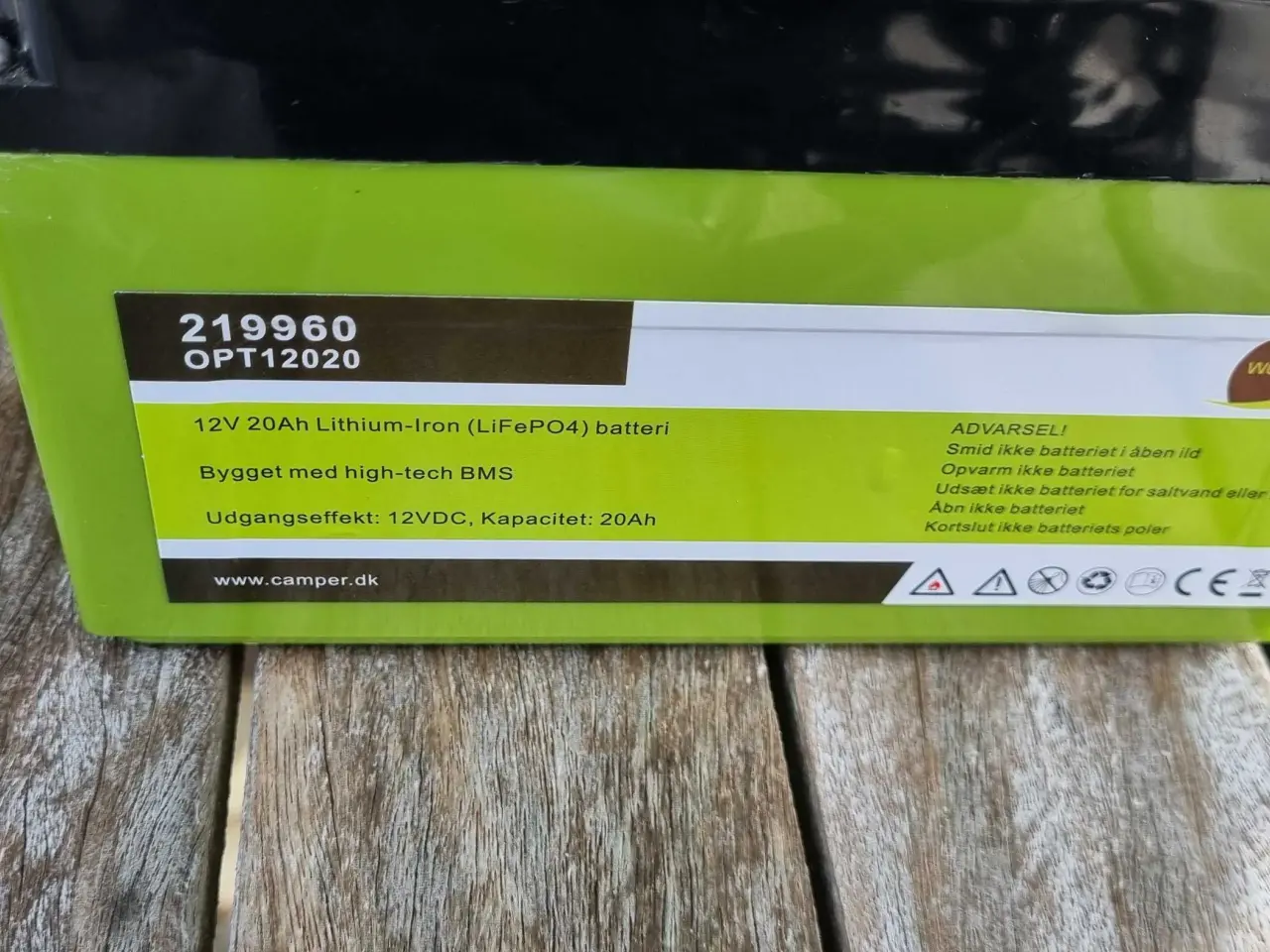 Billede 1 - 12v 20Ah lithium 