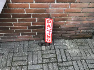 Påhængsskilt gammelt til lastbil