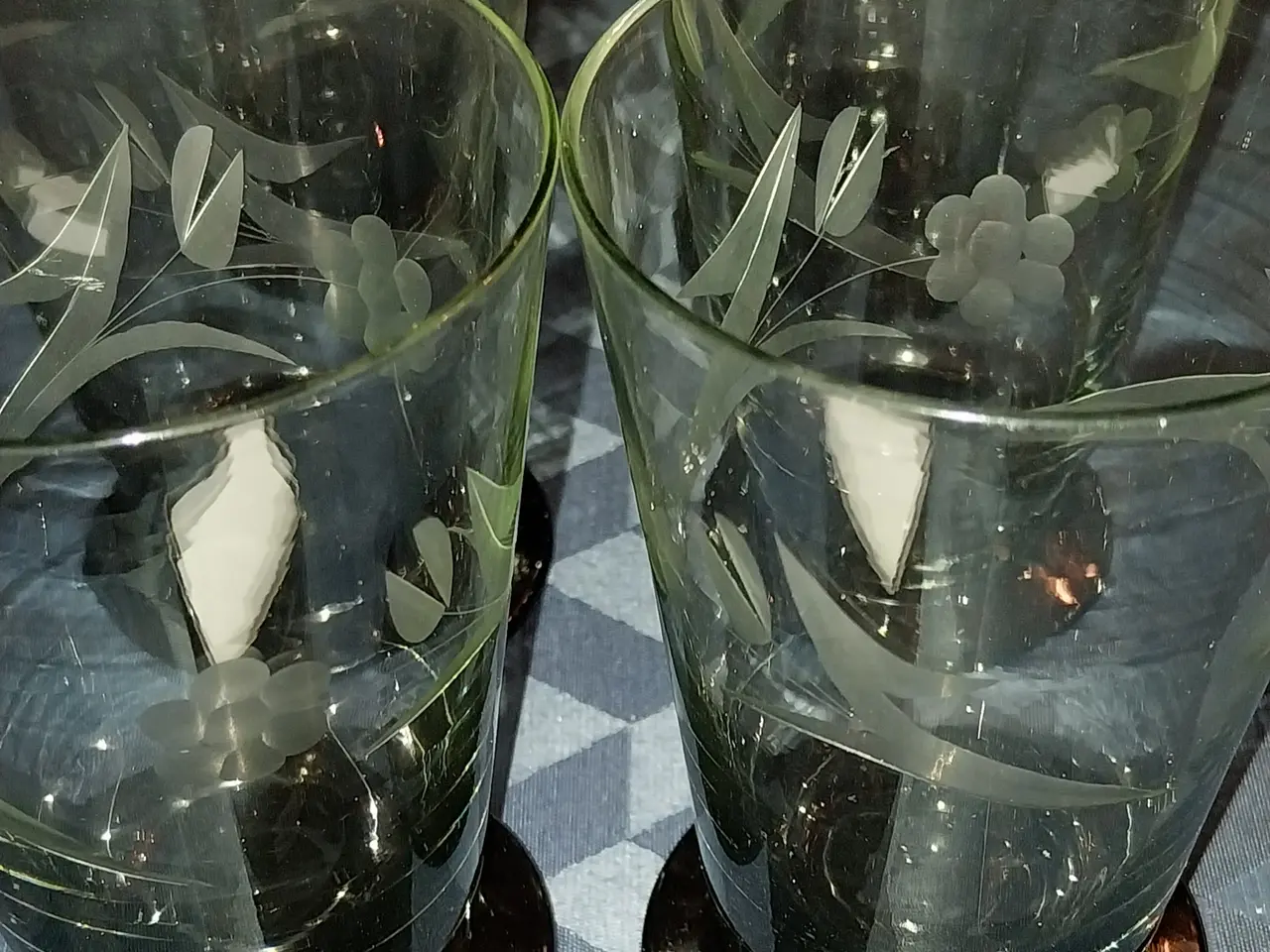 Billede 5 - Gl.  Glas bla. Holmegård