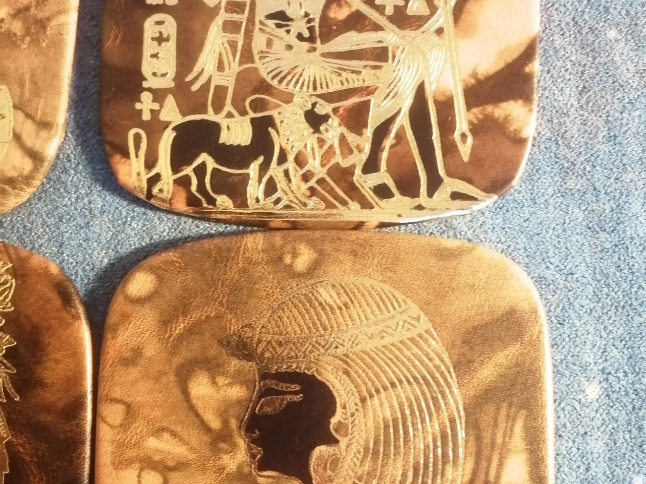 Billede 5 - Smukke Egyptiske Læder Coastere