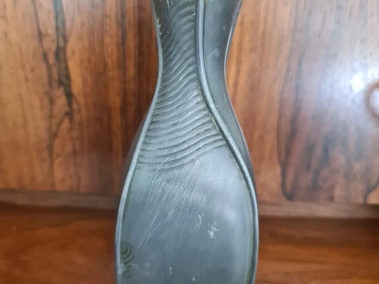 Billede 1 - Smuk Just Andersen Art Deco vase i diskometal – Mo