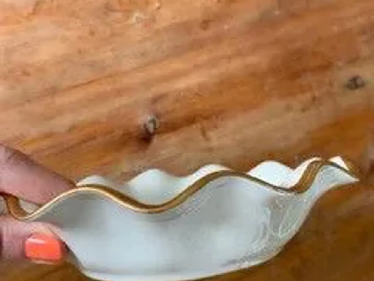 Billede 2 - Aakjær Asiet, bølgekant. 18 cm. 