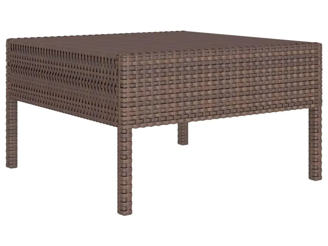 Billede 5 - Loungesæt til haven 3 dele med hynder polyrattan brun