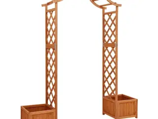 Havepergola med plantekasse massivt fyrretræ