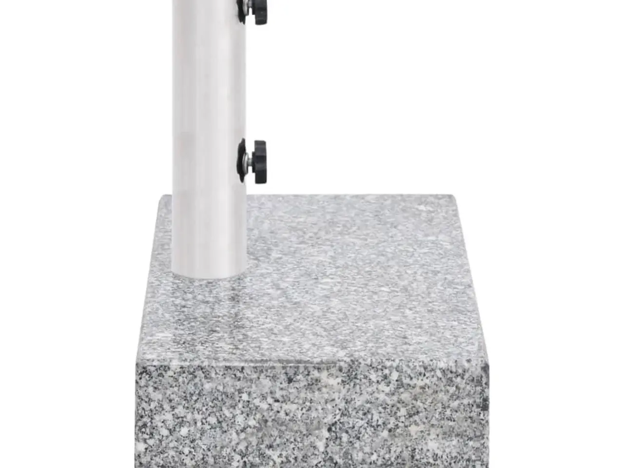 Billede 3 - Parasolfod i granit med hjul 45 × 25 × 8,3 cm - lysegrå