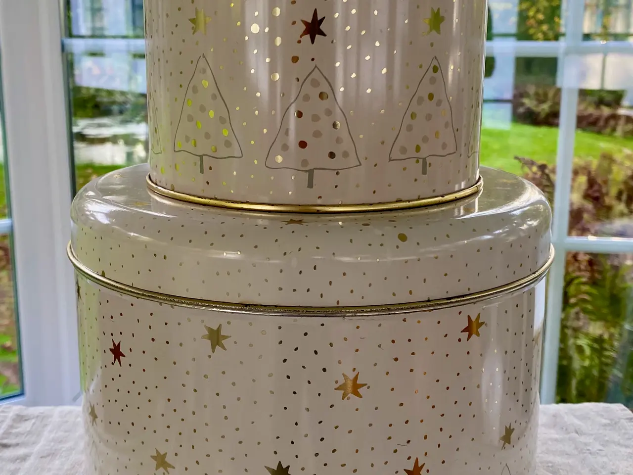 Billede 2 - Sødahl julekagedåser, Vintage kagedåser, Dåser