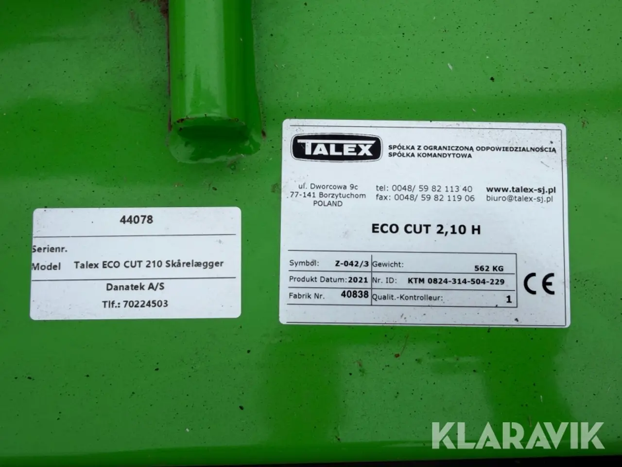 Billede 5 - Skivehøster / skårlægger Talex Ecocut 210 - 1 styk