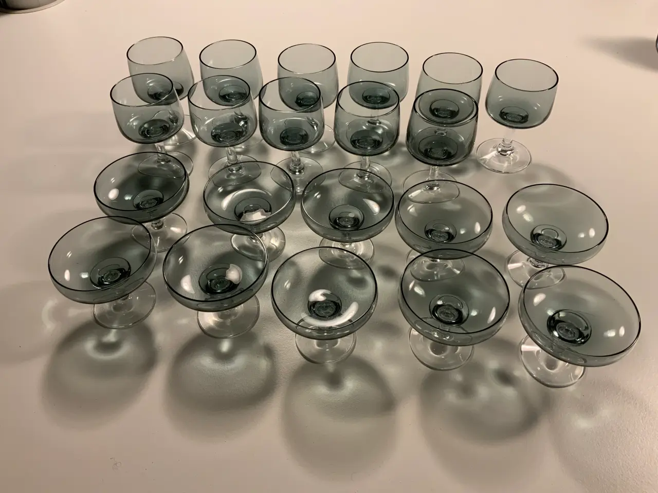 Billede 1 - Atlantic glas røgfarvet likør og portvin