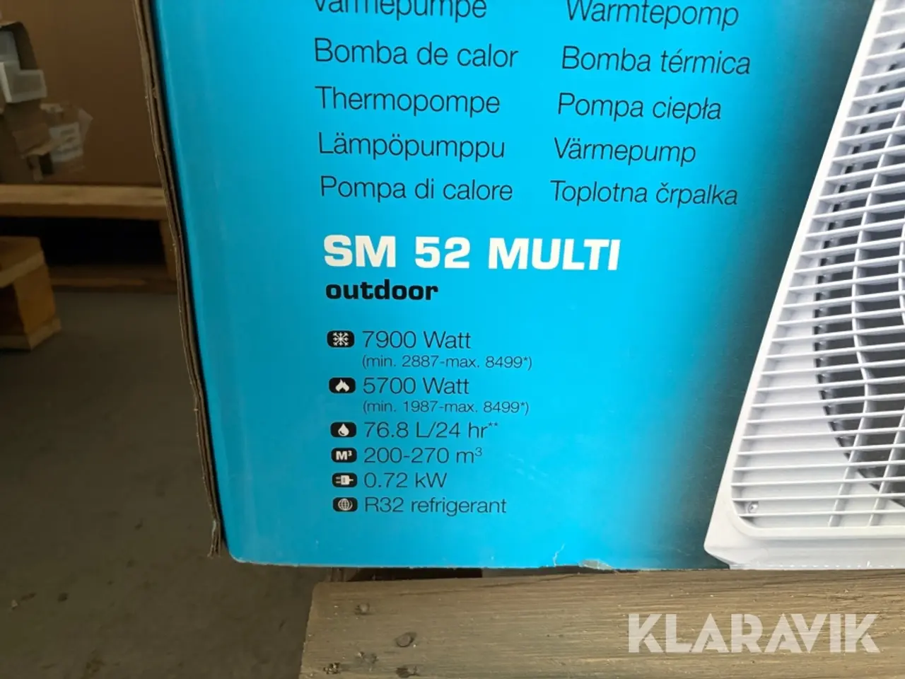 Billede 5 - Varmepumpe Qlima SM 52 Multi SM5225 SM5232 1 udedel 3 indedele