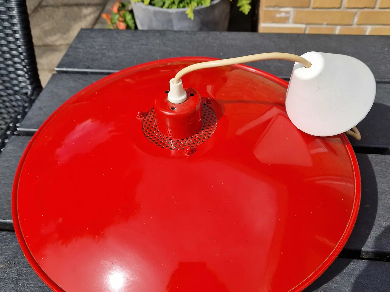 Billede 7 - Dansk Design retro lampe med patina, Aaen Lamper