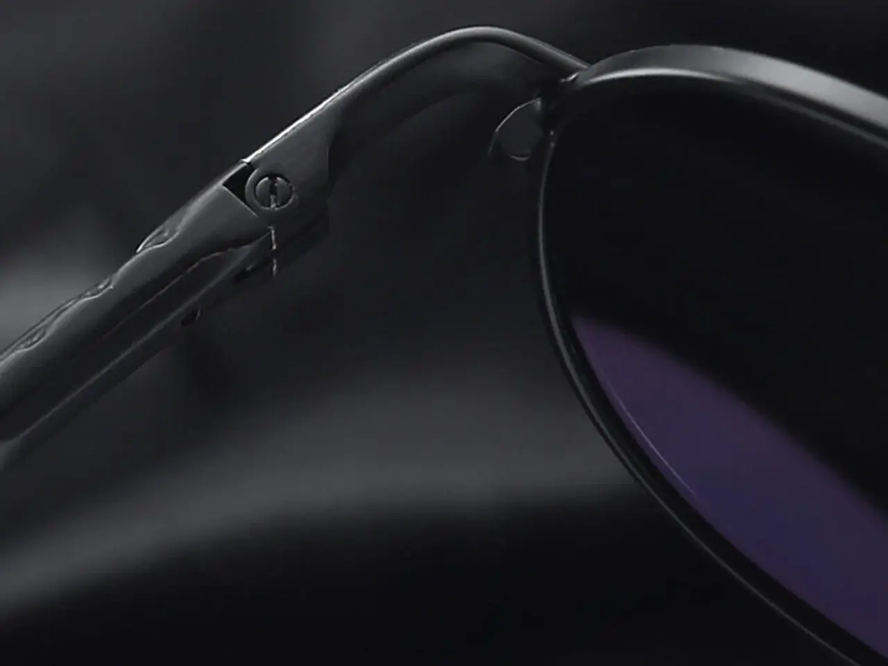 Billede 2 - Solbrille-Pilot-m. sort indfatning,sorte glas/UNIS