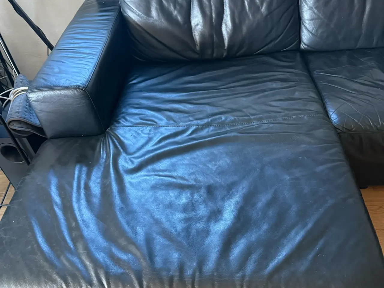 Billede 3 - Sort u-sofa med venstrevendt chaiselong