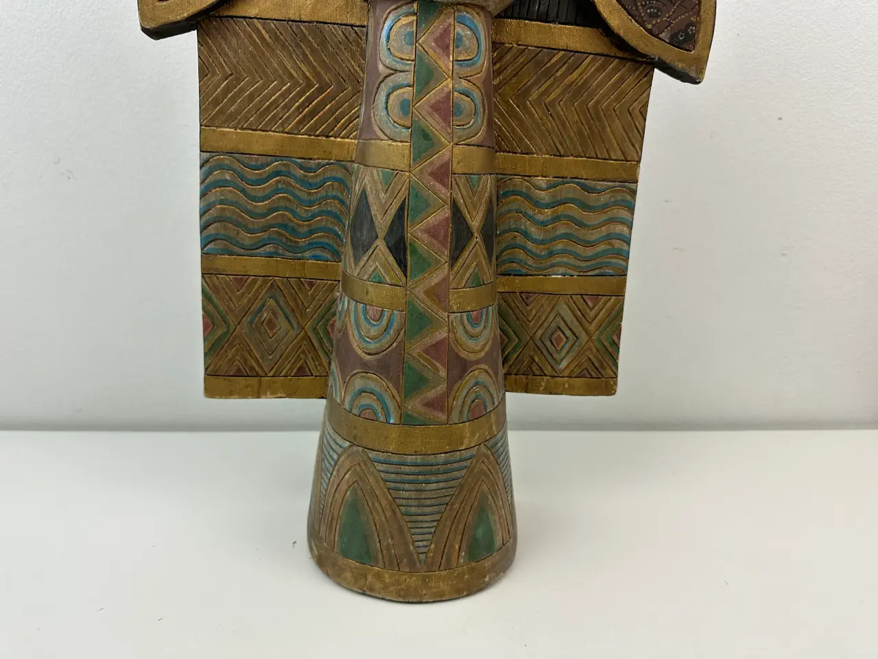 Billede 3 - Flot asiatisk træfigur / træskulptur