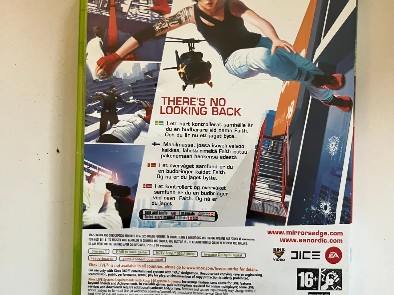 Billede 3 - Mirror's Edge Xbox 360 spil